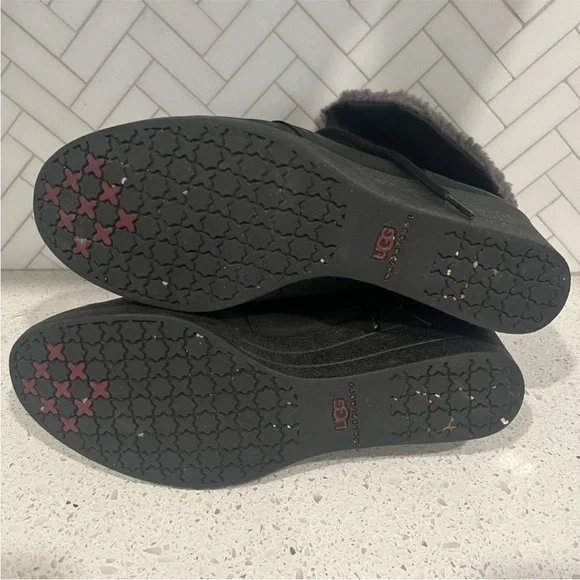 UGG Zea Wedge Boot Black Size 11 - Picture 9 of 14